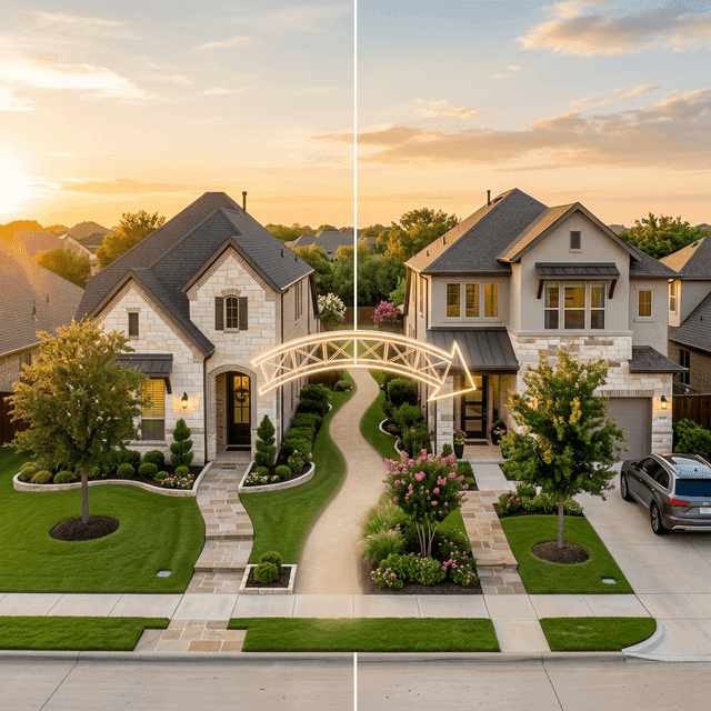 Two Texas homes connected by bridge loan financing