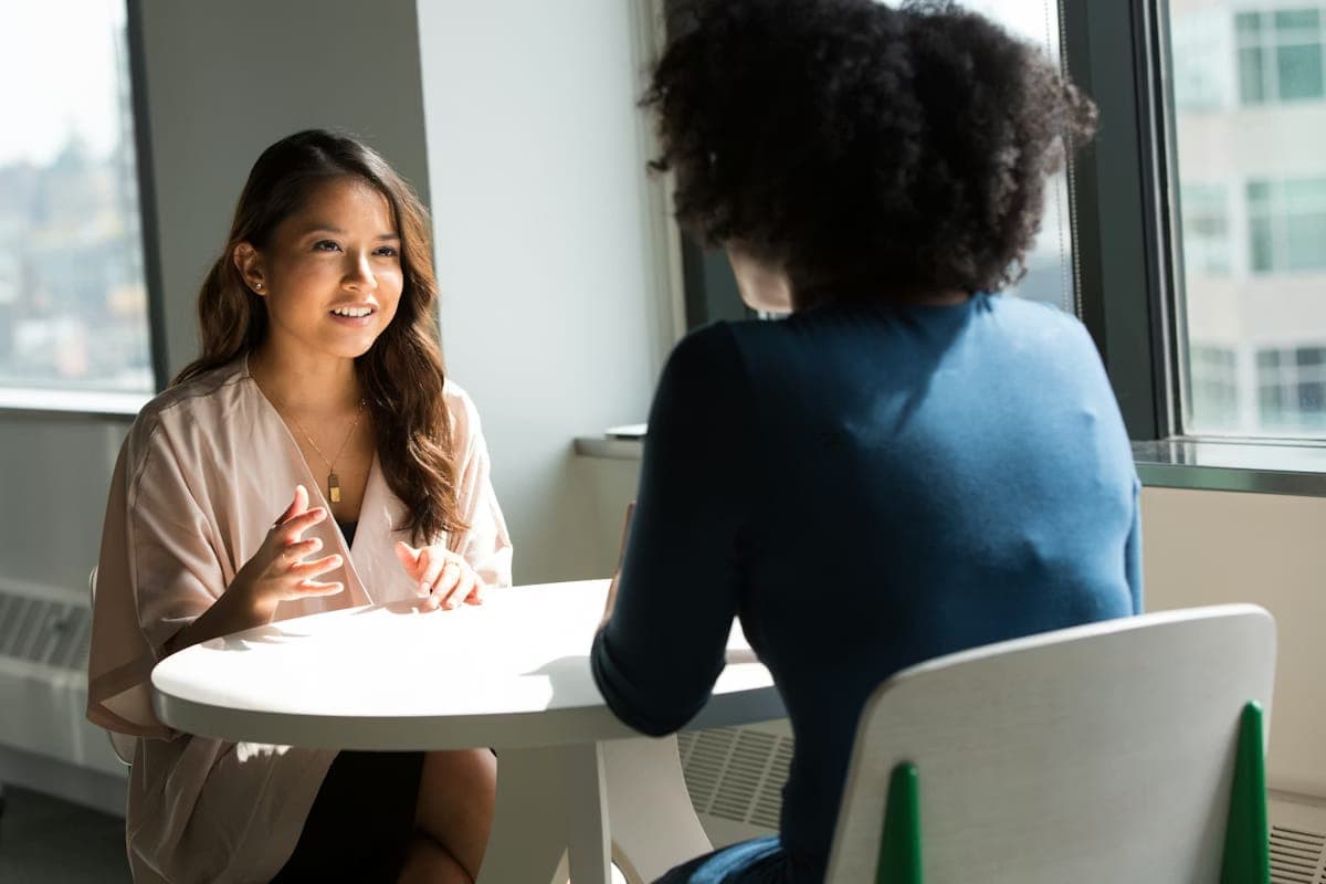 Loan officer on phone having a professional conversation