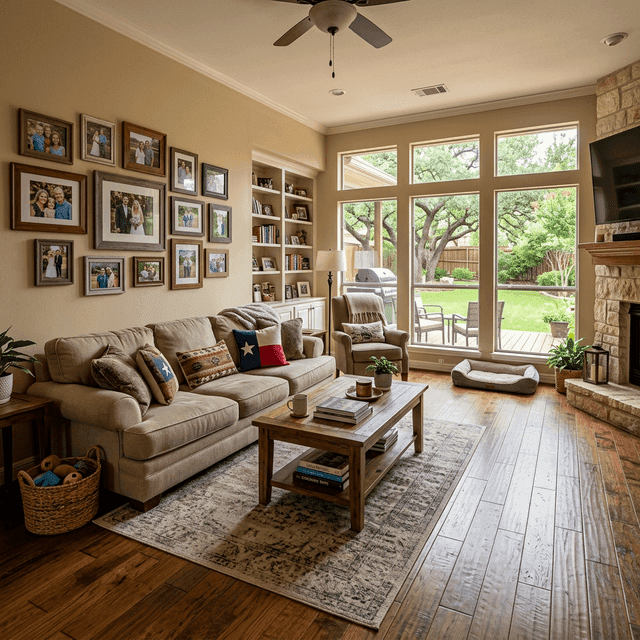 Cozy Texas home interior of FHA borrower